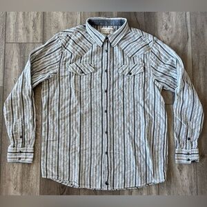 Cody James Western Shirt Men’s XL Pearl Snap Long Sleeve 100% Cotton Rodeo Wear